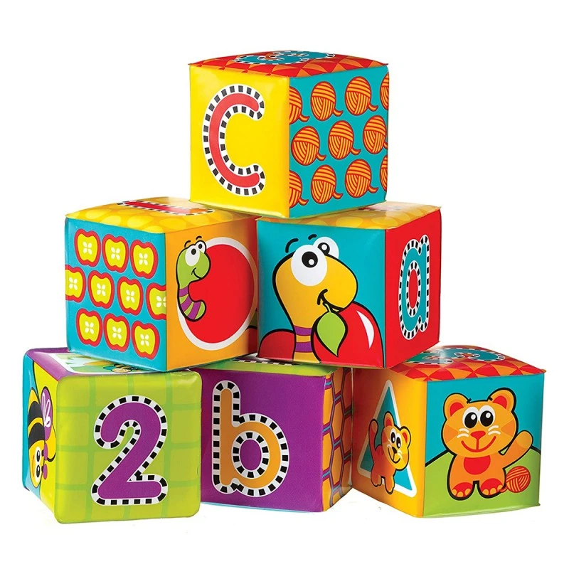 Меки кубчета за баня  PLAYGRO (6 бр./оп.) 6м+