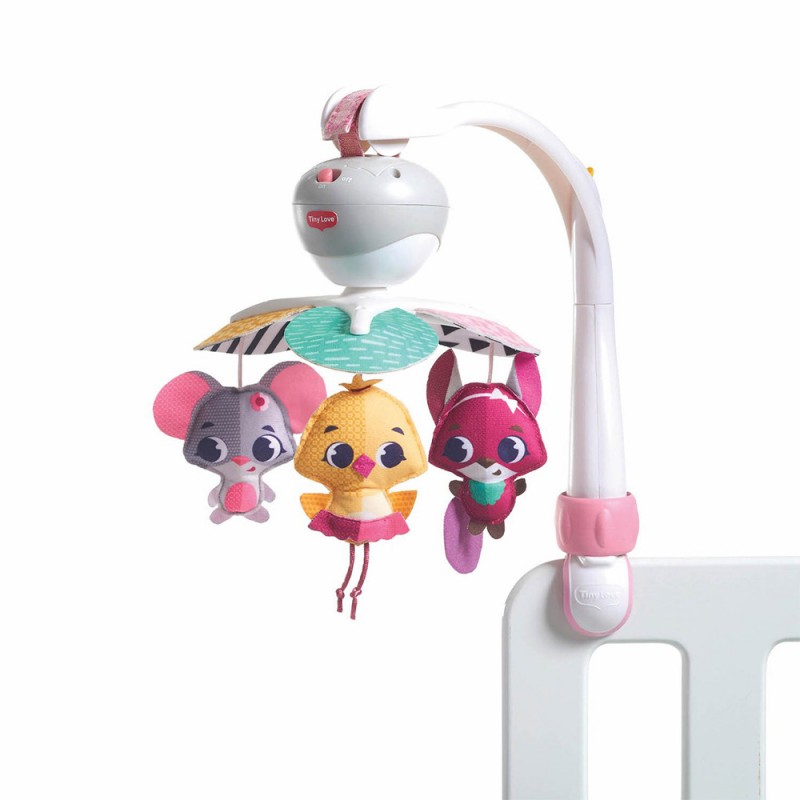 3-в-1 Музикална въртележка TINY LOVE Take-Along Mobile Tiny Princess, 0м+