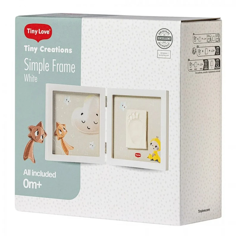 TINY LOVE Рамка за Отпечатък и Снимка Tiny Creations (бяла рамка) 0м+