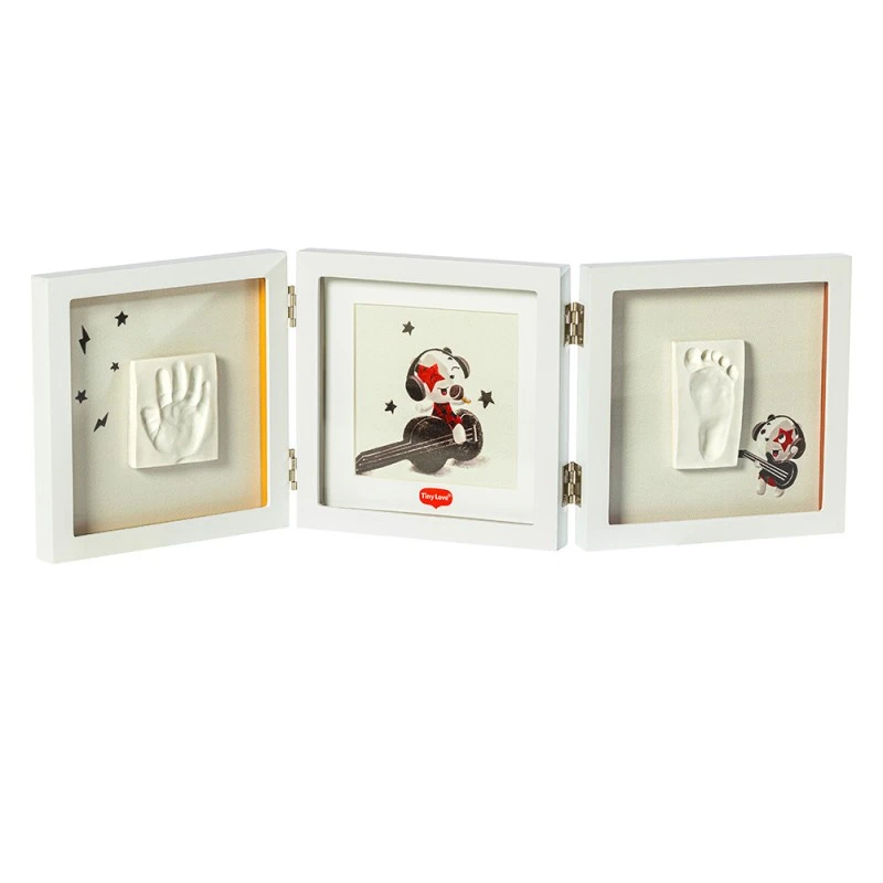 TINY LOVE Рамка за 2 Отпечатъка и Снимка Tiny Creations (бяла рамка) 0м+