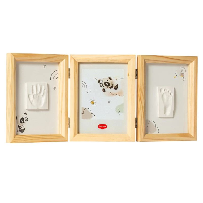 TINY LOVE Рамка за 2 Отпечатъка и Снимка Tiny Creations (дървена рамка) 0м+