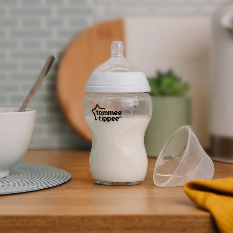 Стъклено шише за хранене Easi-Vent 0м+, 250 мл