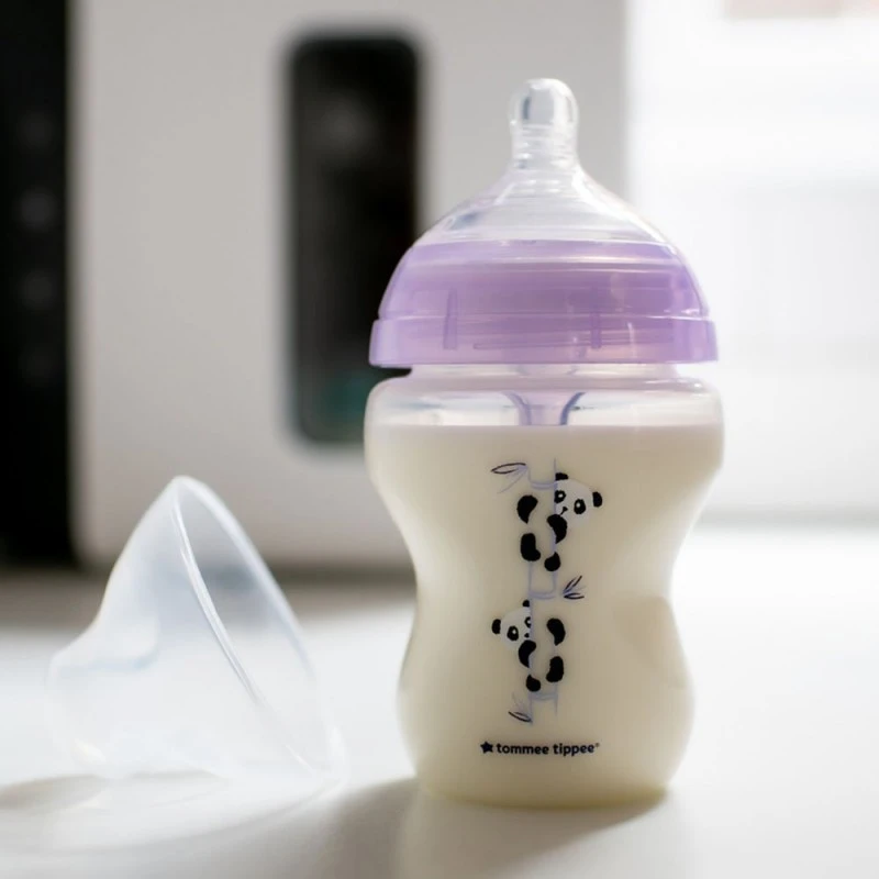 Шише за хранене Advanced Anti-Colic 0м+, 260 мл, с декорация Панди