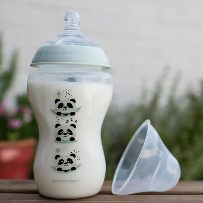 Шише за хранене Easi-Vent 3м+, 340 мл, с декорация Панди, 2 бр./оп.