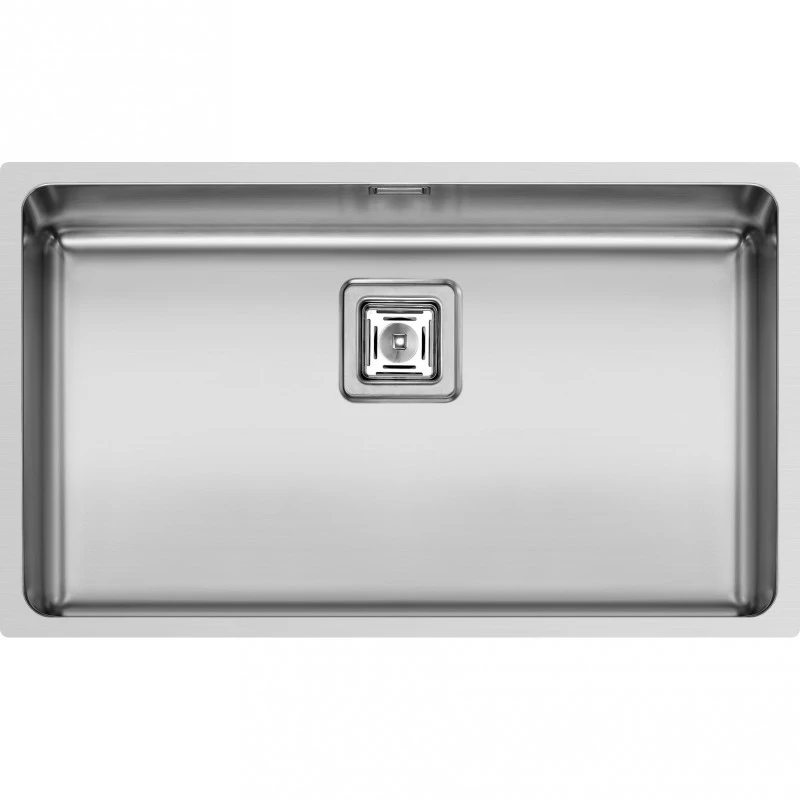 Мивка с преливник Pyramis Lume (70x40) 1B, инокс, гладко