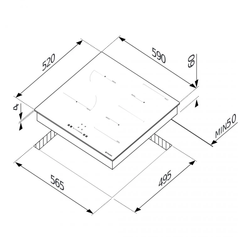 ПЛОТ С 4 ЗОНИ ИНДУКЦИОНЕН PHI62432FMB