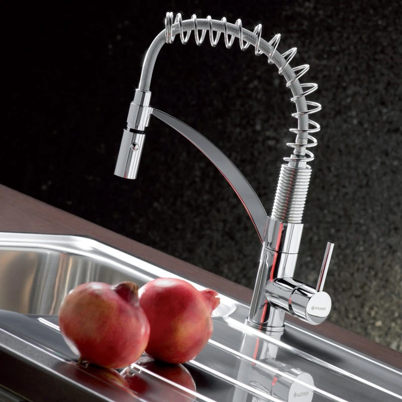 Смесител за кухня Pyramis Mini Cresento, 1/2", изтеглящ се чучур, хром