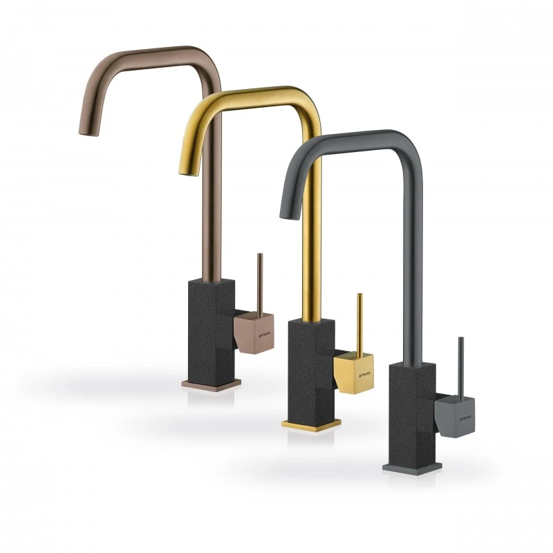 Смесител за кухня Pyramis Adelita PVD, 1/2", инокс, gold