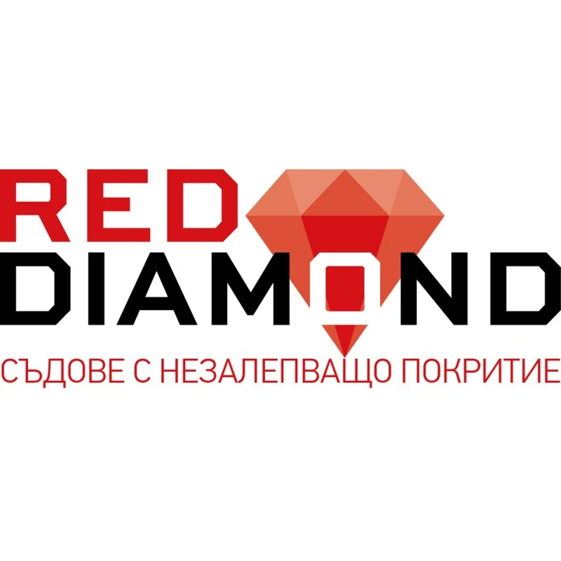 Тенджера Pyramis Red Diamond, диамантени кристали, алуминий, 24 см, 4,0 л