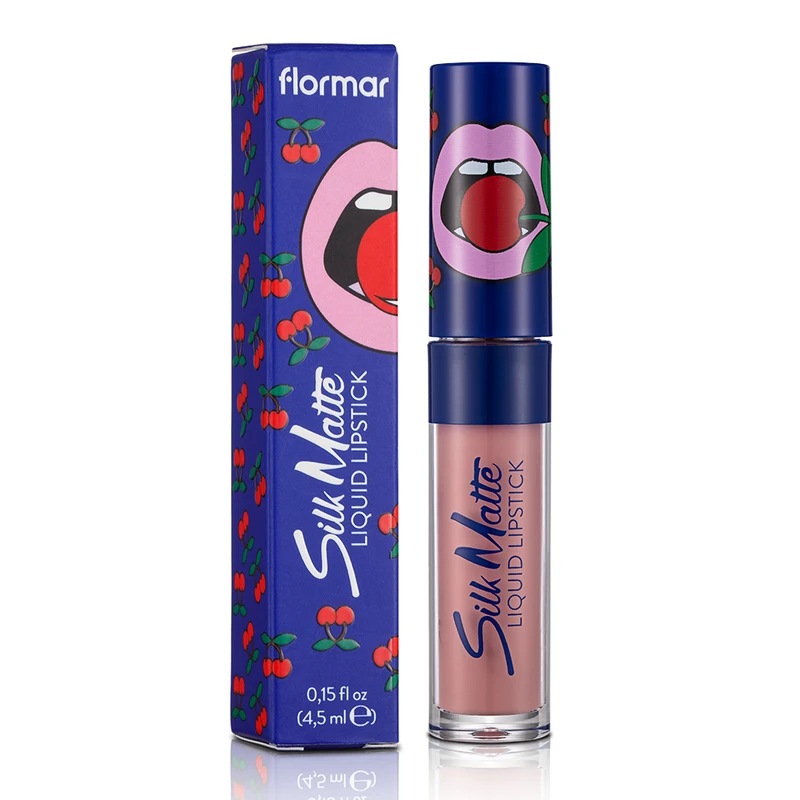 Tечно червило Flormar Cherry Silk Matte, нюанс 40 Sweet