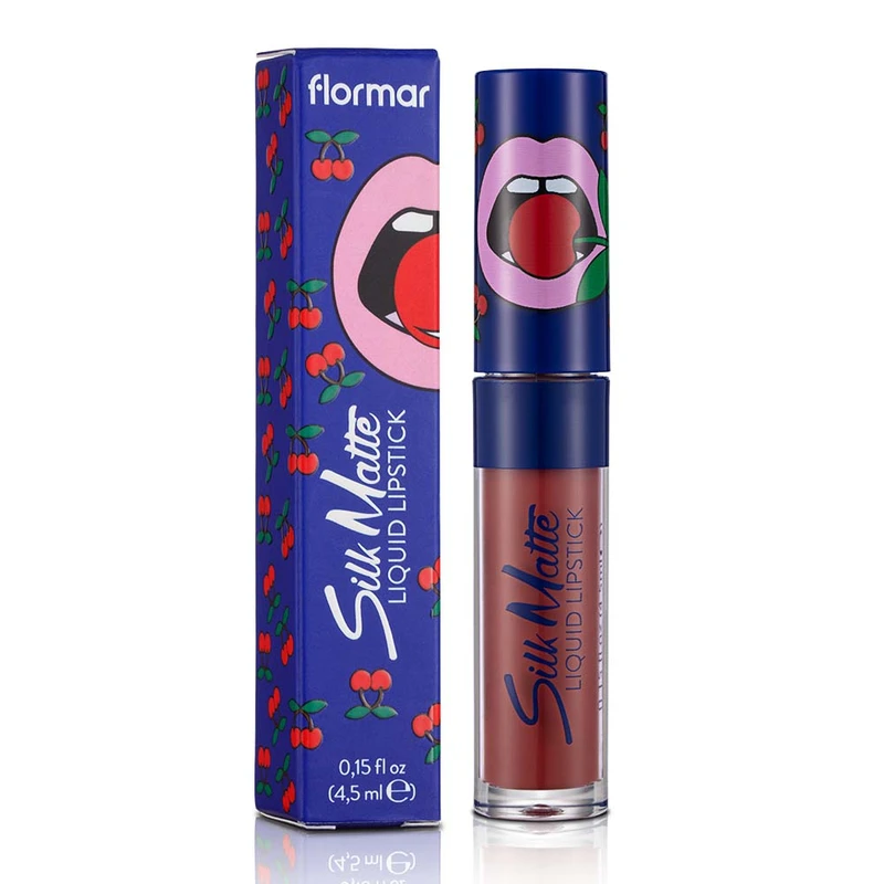 Tечно червило Flormar Cherry Silk Matte, нюанс 50 Dark