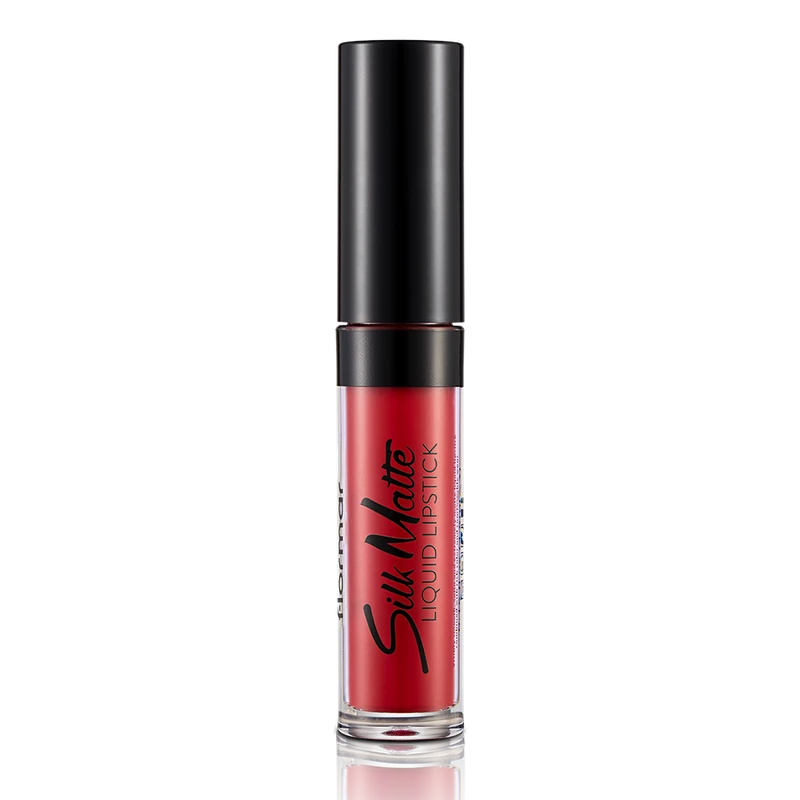 Течно матово червило Flormar, Silk Matte, Claret red, 007 