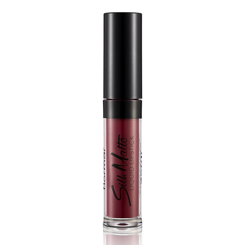  Течно матово червило Flormar, Silk Matte, Dark violet, 008 