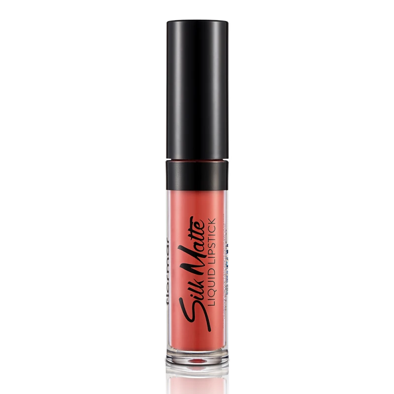  Течно матово червило Flormar, Silk Matte, Sunset, 003 