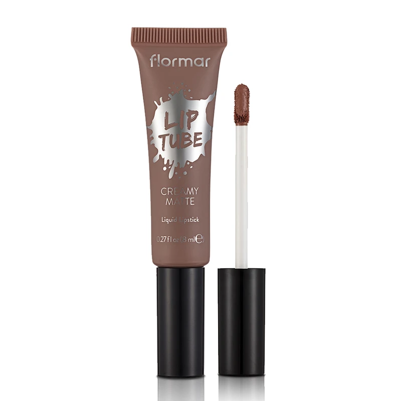 Tечно матово червило Flormar Lip Tube, нюанс Nude Lover, 01