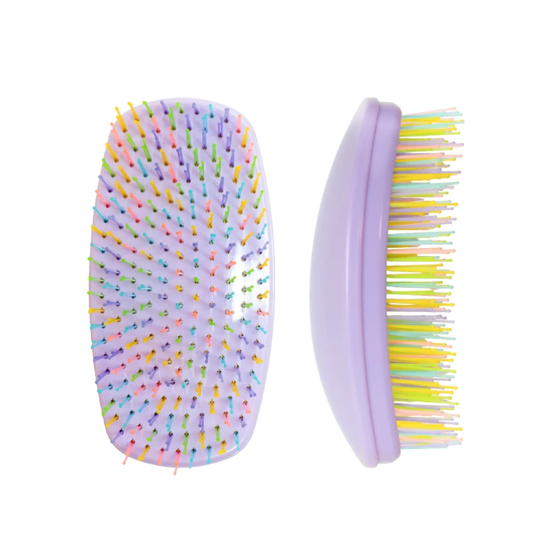 Четка за разплитане на коса Agiva Professional Detangle & Go, Лилава