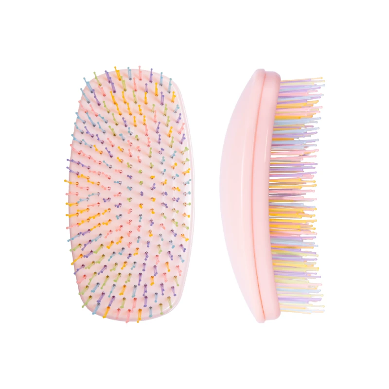 Четка за разплитане на коса Agiva Professional Detangle & Go, Розова