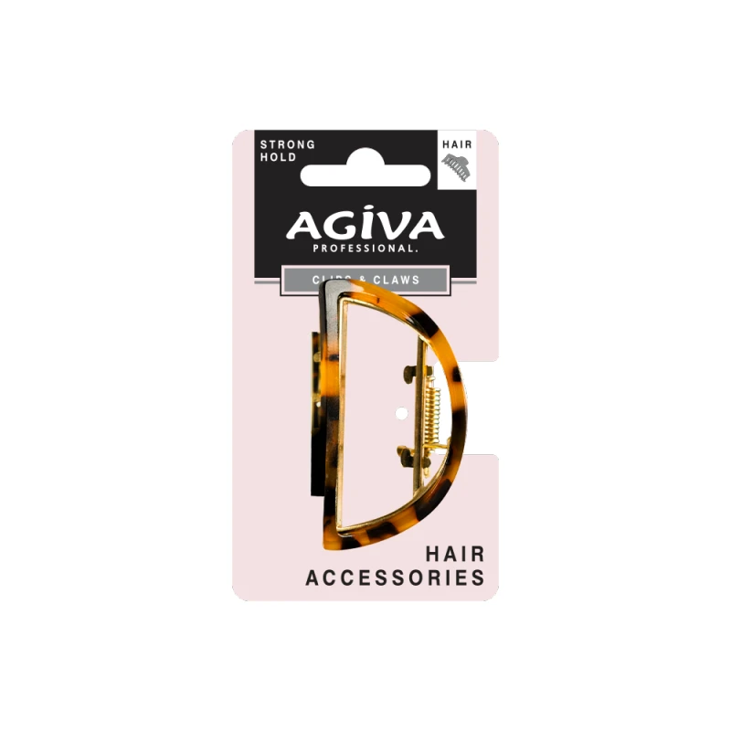 Шнола за коса Agiva Professional, 5 см, Тигрова