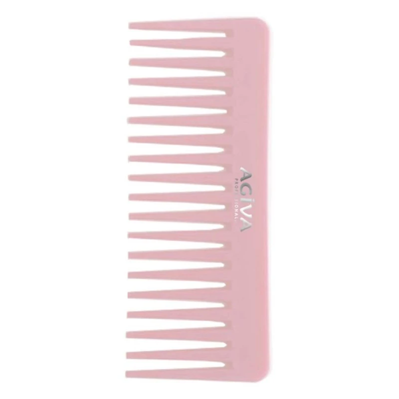 Цветен гребен за чуплива коса Agiva Professional, Розов