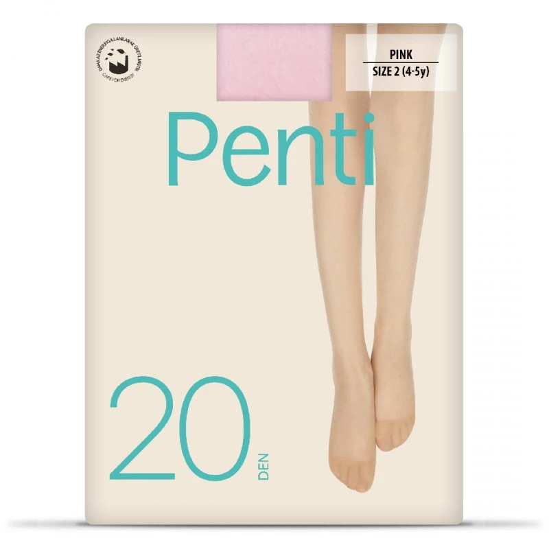 Детски Чорапогащи Penti PRETTY, 20 ден, 4-5 год., Розови, р-р 2