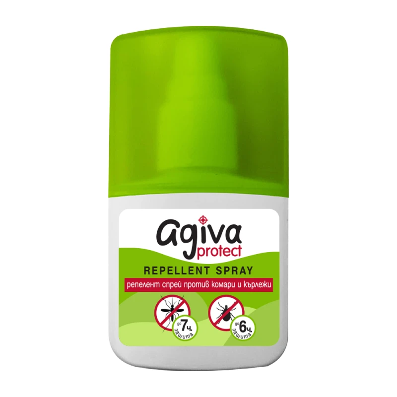 Репелент спрей против ухапвания от комари и кърлежи Agiva Protect, За цялото семейство, 50 мл