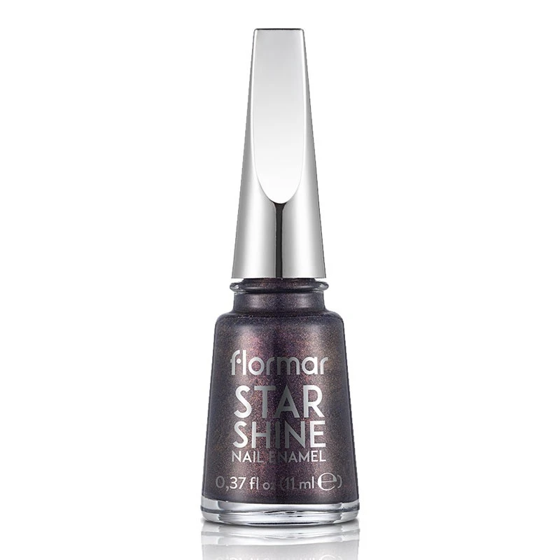 Лак за нокти Flormar Star Shine, с металически блясък, Violet Quartz, 015 