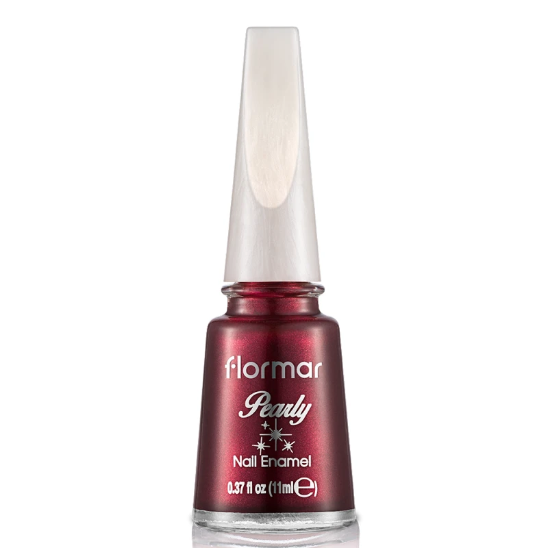 Лак за нокти Flormar Pearly Nail Enamel, с перлен ефект, Velvet Red, 314 