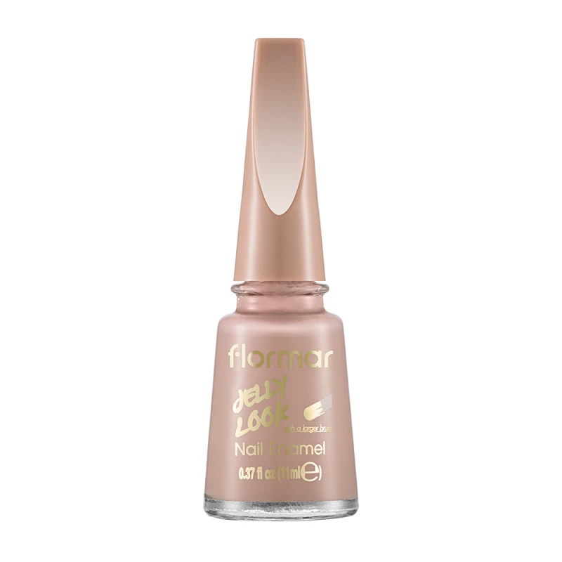  Лак за нокти Flormar Jelly Look, с гел ефект, My Capuccino, 026 