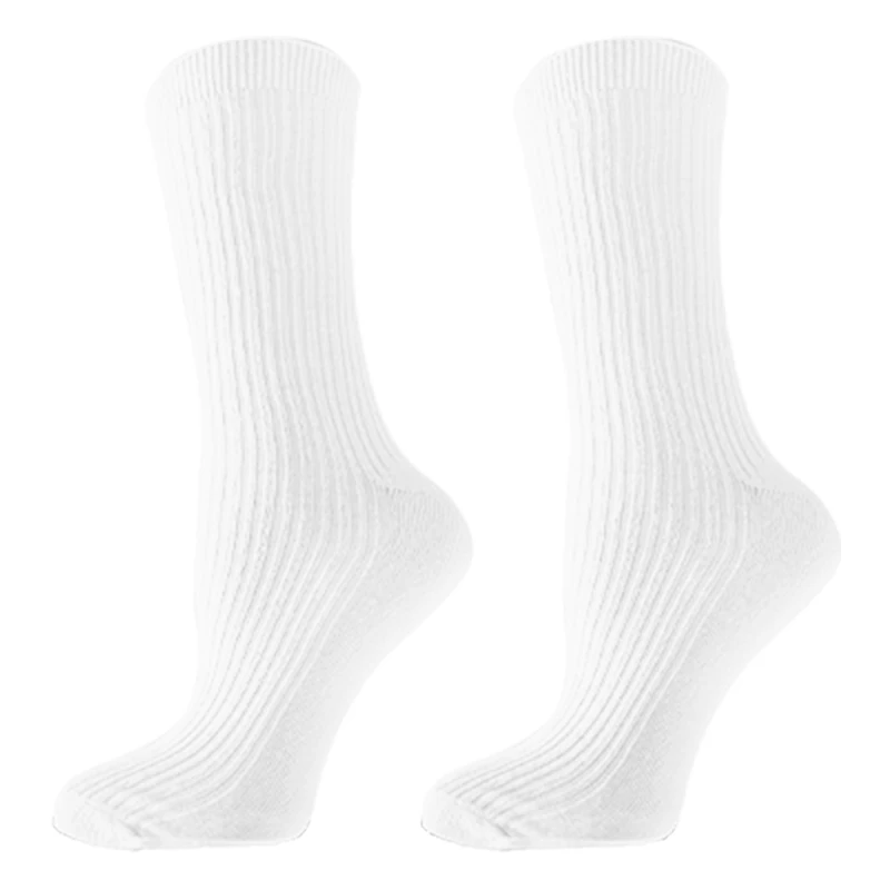 Дамски чорапи Agiva Happy Foottopia, Памук Жакард, Бял, 35-38 размер