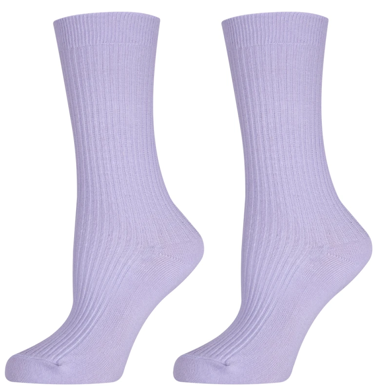Дамски чорапи Agiva Happy Foottopia, Памук Жакард, Лилав, 35-38 размер