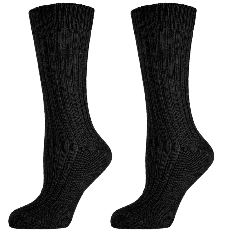 Мъжки чорапи Agiva Happy Foottopia, Вълна, Черен, 43-46 размер