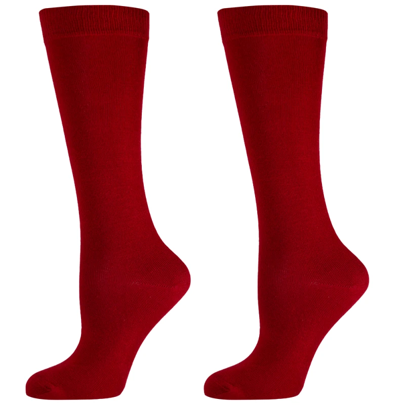 Дамски чорапи Agiva Happy Foottopia, 3/4, Памук, Червен, 39-42 размер