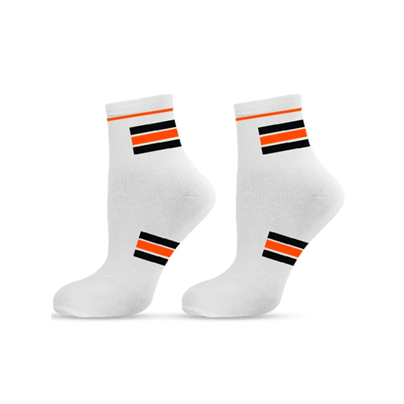 Спортни мъжки чорапи Agiva Happy Foottopia, Черен, Оранжев, 43-46