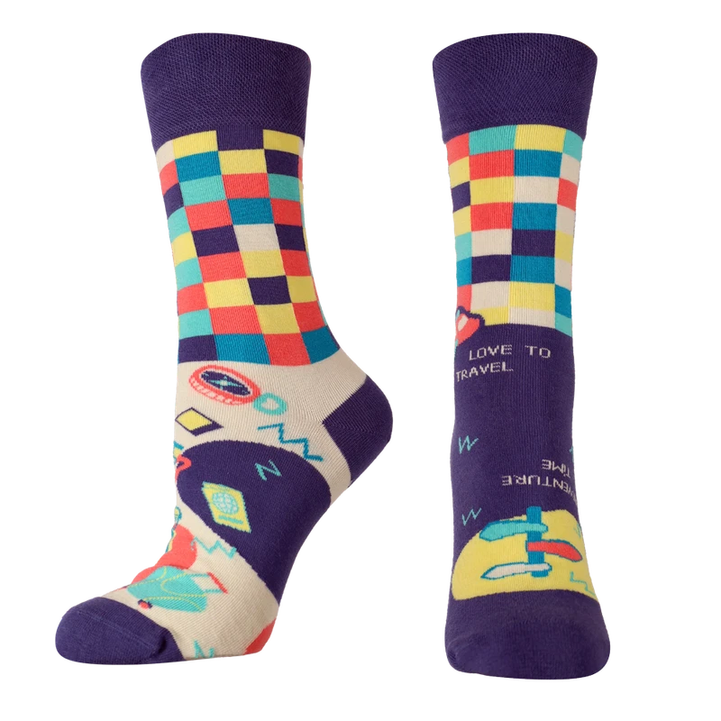 Мъжки чорапи Agiva Happy Foottopia, Памук, Сини, 43-46 размер
