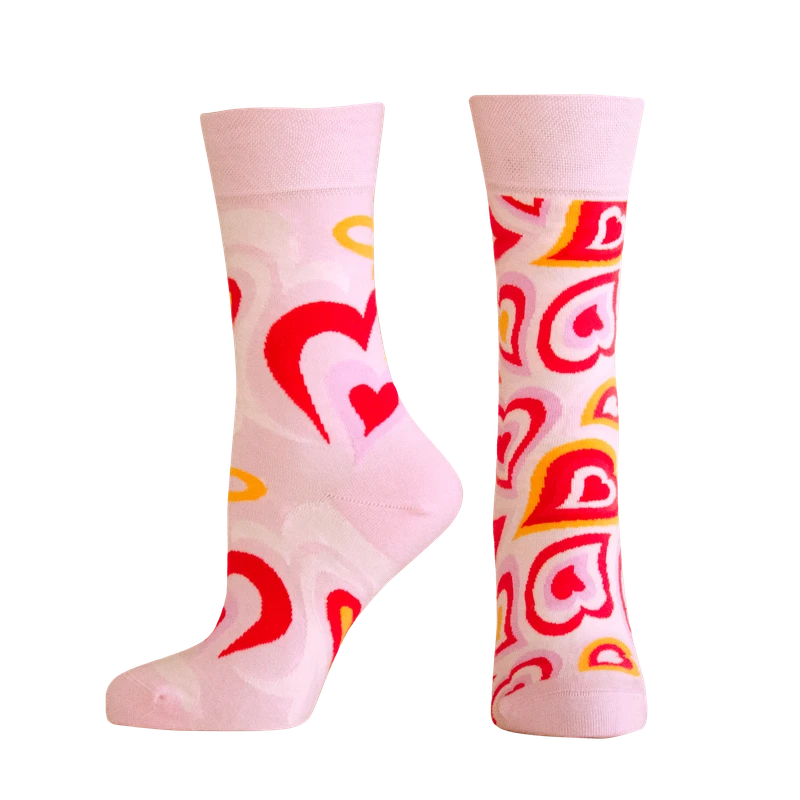 Мъжки чорапи Agiva Happy Foottopia, Сърца, Памук, 43-46 размер