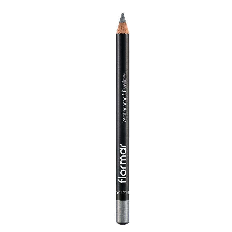  Водоустойчив молив за очи Flormar waterproof eyeliner, Shiny Silver, 108 
