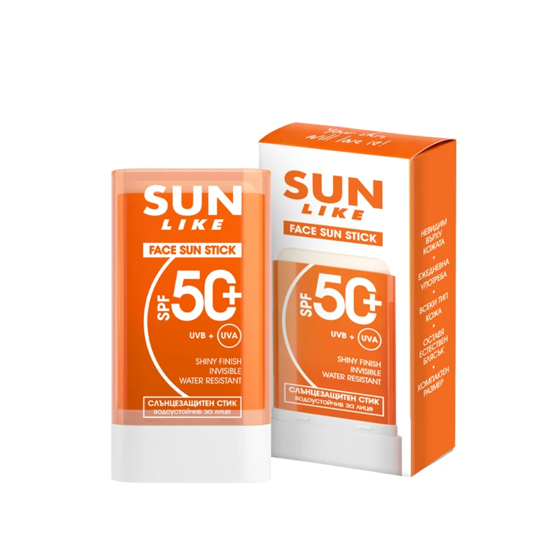 Слънцезащитен стик за лице Sun Like, SPF50, 20 г