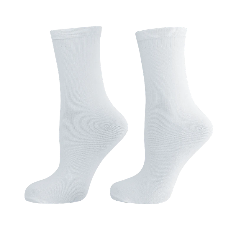 Дамски чорапи Agiva Happy Foottopia, С бамбукови нишки, Бели, 35-38