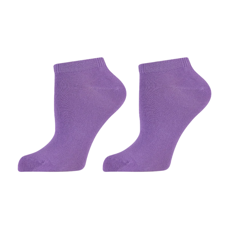 Дамски чорапи за маратонки Agiva Happy Foottopia, От бамбук, С графичен дизайн, 39-42, Лилави