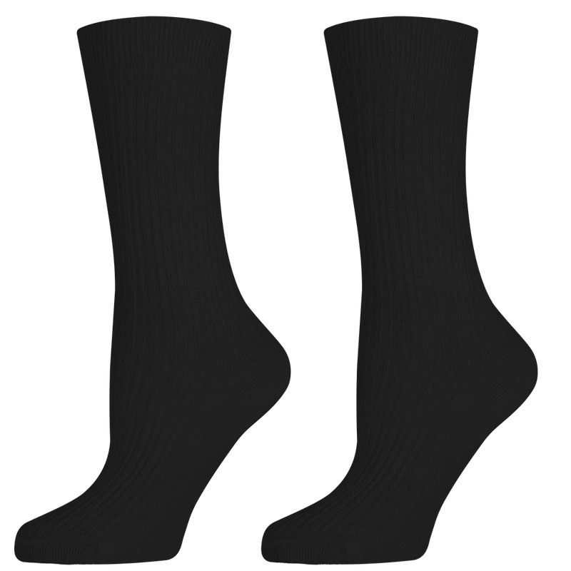 Дамски чорапи Agiva Happy Foottopia, Памук Жакард, Черни, 39-42 размер
