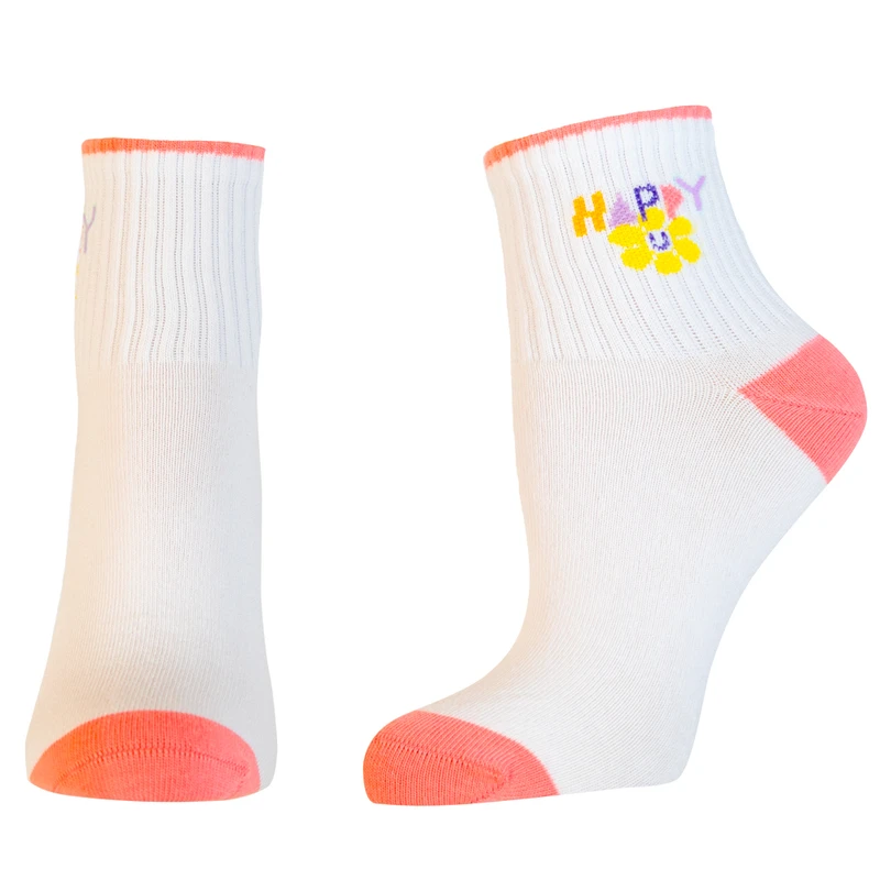 Къси дамски чорапи Agiva Happy Foottopia, College, Happy, 39-42