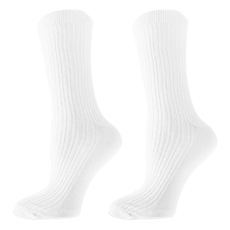 Дамски чорапи Agiva Happy Foottopia, Памук Жакард, Бял, 35-38 размер
