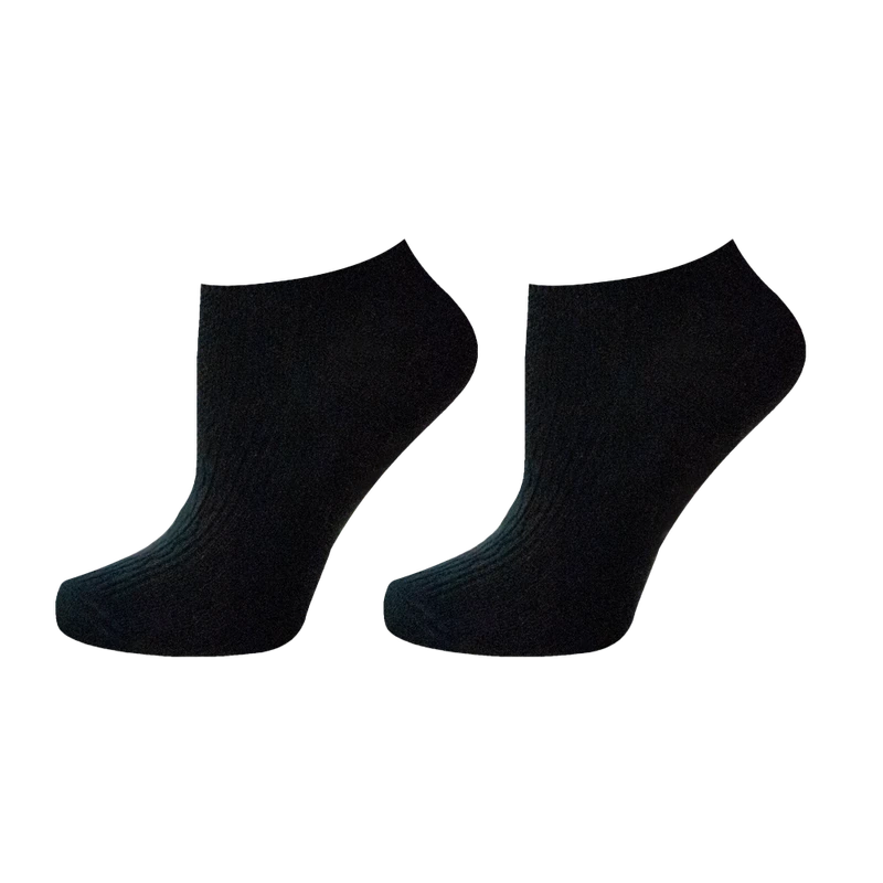 Къси чорапи Agiva Happy Foottopia, От жакард памук, Черни, 35-38