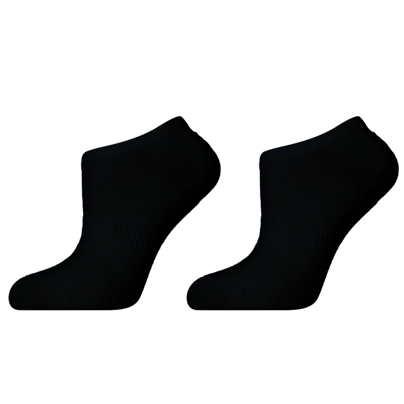 Дамски терлици Agiva Happy Foottopia, Premium No Show, Бамбук, Черен, 35-38 размер
