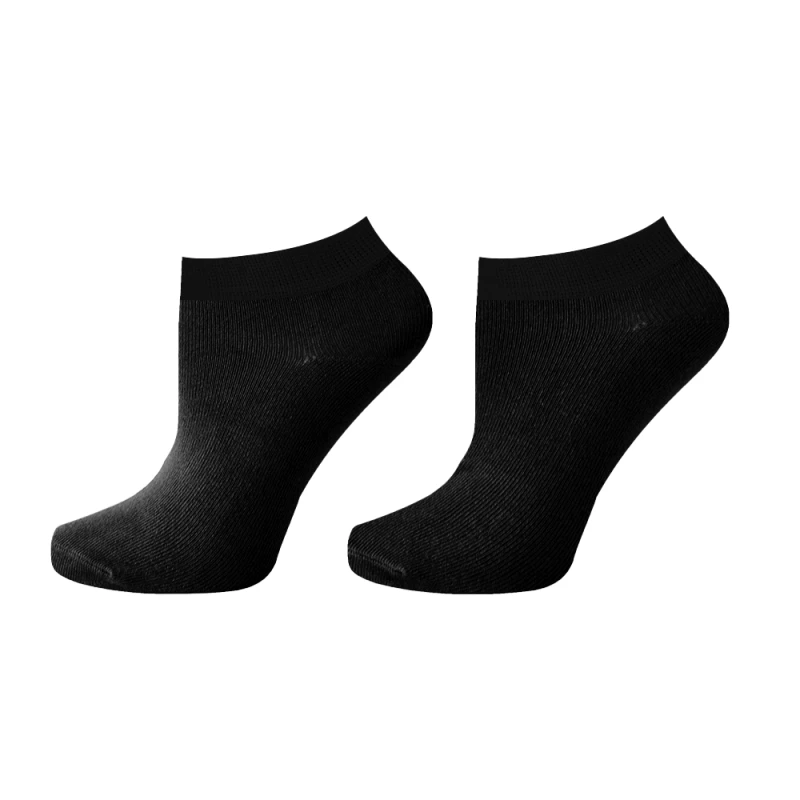 Дамски чорапи Agiva Happy Foottopia, Къс конч, Бамбук, Черен, 35-38 размер