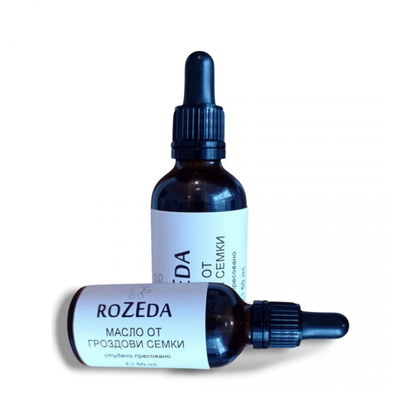 Масло от Гроздови семки Rozeda, 50 ml - студено-пресовано, 100% чисто и натурално