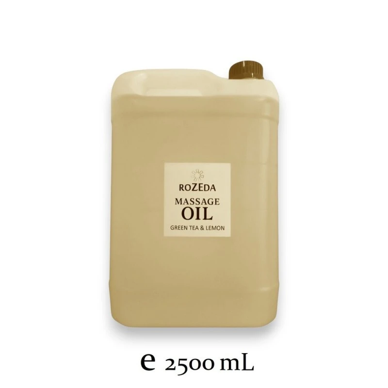 Професионално масажно масло, 2.5 L - Зелен чай и Лимон