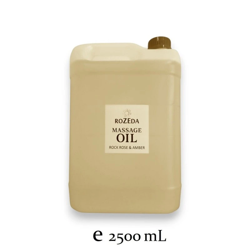 Професионално масажно масло, 2.5 L - Скална роза и Кехлибар