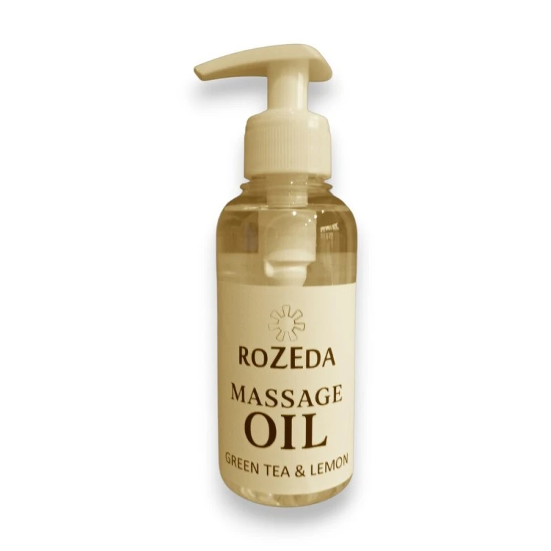 Професионално масажно масло, 200 ml - Зелен чай и Лимон