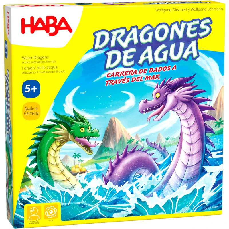 Настолна игра Състезание на водните дракони, Със зар, 5+